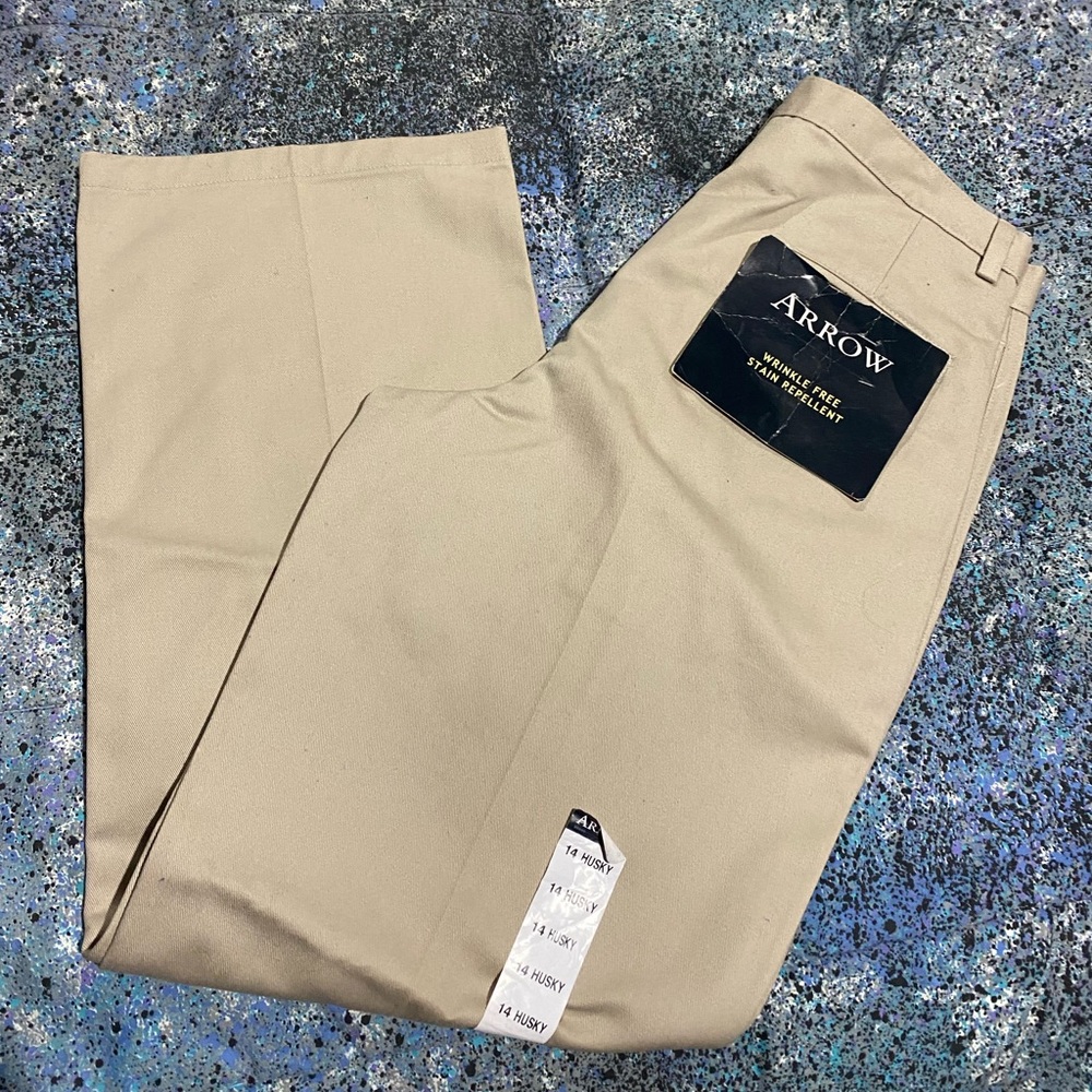 Arrow Boys Khakis size 14 husky